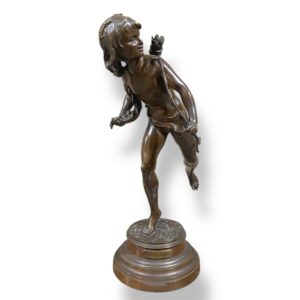 scultura in bronzo, cupido