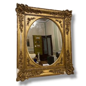 specchiera dorata francese epoca impero