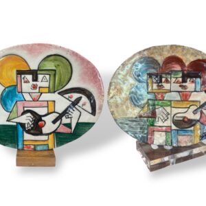 2 sculture in ceramiche di Ibrahim Kodra
