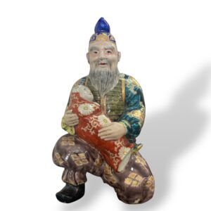Dio della fortuna - Longevità Statuina in ceramica dipinta